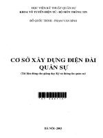 HVQS cơ sở xây dựng điện đài quân sự   đỗ quốc trinh  phạm văn bính, 171 trang