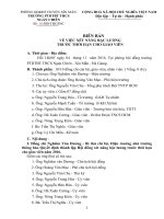 Biên bản xét nâng lương trước thời hạn cho giáo viên THCS năm 2016