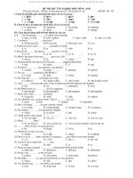 ĐỀ THI THỬ TỐT NGHIỆP