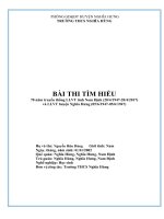 Bài thi tìm hiểu 70 năm lực lượng vũ trang nam định