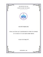 Nâng cao năng lực cạnh tranh của công ty cổ phần tư vấn đầu tư và xây dựng miền trung 