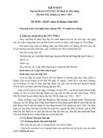 KỊCH BẢN Đại hội Đoàn TNCS Hồ Chí Minh xã Tân Hồng