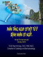 Phân tầng nguy cơ đột tử ở bệnh nhân có ngất 