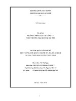 Quản lý nhân lực tại công ty TNHH thương mại dịch vụ Hải Tâm