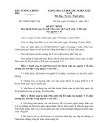 Quyết định Ban hành Danh mục bí mật Nhà nước độ Tuyệt mật và Tối mật của ngành Y tế