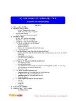 Bộ 10 đề thi học kì 1 môn Tiếng Việt lớp 4