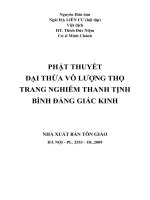 Phật thuyết đại thừa vô lượng thọtrang nghiêm thanh tịnh bình đẳng giác kinh