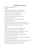 Lời bài hát Việt Nam Ơi