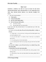 Hoàn thiện nghiệp vụ Kế toán thành phẩm, tiêu thụ thành phẩm và xác định kết quả tiêu thụ thành phẩm tại công ty TNHH xây dựng – thương mại và dịch vụ Thái Nam