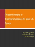 Chiến lược điều trị bệnh nhân bệnh cơ tim phì đại có ngất 