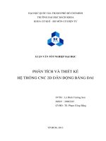PHÂN TÍCH VÀ THIẾT KẾ HỆ THỐNG CNC 2D DẪN ĐỘNG BẰNG ĐAI