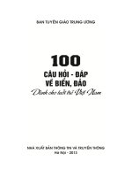 100 cau hoi dap ve bien dao