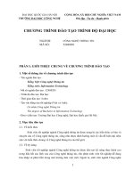 Chương trình đào tạo công nghệ thông tin