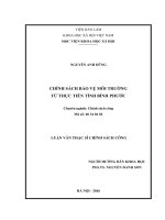 Chính sách bảo vệ môi trường từ thực tiễn tỉnh Bình Phước