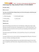 Giải bài tập SGK Tiếng Anh lớp 10 Unit 6: AN EXCURSION