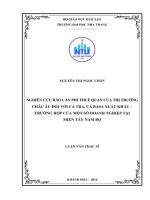 Nghiên cứu rào cản phi thuế quan của thị trường châu âu đối với cá tra, cá basa xuất khẩu 