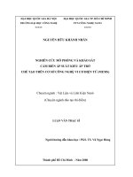 Nghiên cứu mô phỏng và khảo sát cảm biến áp suất kiểu áp trở chế tạo trên cơ sở công nghệ vi cơ điện tử (MEMS) 