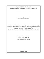 Thực trạng và giải pháp (nghiên cứu tại hai phường đình bảng và đồng nguyên, từ sơn, bắc ninh) 