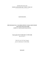 Hình thành quỹ đầu tư mạo hiểm góp phần vào hoạt động đổi mới công nghệ cho doanh nghiệp (nghiên cứu trường hợp tỉnh hải dương) 