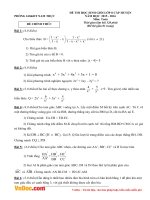 Đề thi học sinh giỏi môn Toán lớp 8 phòng GD&ĐT Nam Trực, Nam Định năm 2015 - 2016