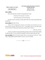 Đề thi học sinh giỏi môn Ngữ văn lớp 8 phòng GD&ĐT Nam Trực, Nam Định năm 2015 - 2016