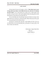 Luận văn: Hoàn thiện công tác quản trị hàng tồn kho tại công ty trách nhiệm hữu hạn sản xuất bao bì và thương mại Đức Thành