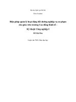 Các biện pháp quản lý thiết bị dạy học tại trường cao đẳng kinh tế   kỹ thuật công nghiệp i trong giai đoạn hiện nay 