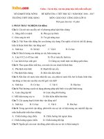 Đề kiểm tra 1 tiết học kì 1 môn Giáo dục công dân lớp 10 trường THPT Đăk Song, Đăk Nông năm học 2016 - 2017