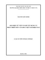 Báo điện tử với vấn đề xây dựng và phát triển nền văn hoá việt nam hiện nay 