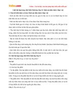 Giải bài tập trang 166 SGK Sinh học lớp 11: Sinh sản hữu tính ở thực vật