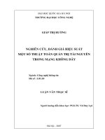 Nghiên cứu, đánh giá hiệu suất một số thuật toán quản trị tài nguyên trong mạng không dây 