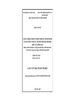 Chất lượng chương trình thời sự truyền hình của đài phát thanh truyền hình địa phương khu vực đông bắc