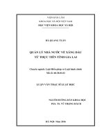 Quản lý nhà nước về xăng dầu từ thực tiễn tỉnh Gia Lai