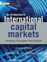 An introduction to international capital markets  products, strategies, participants 2th ed