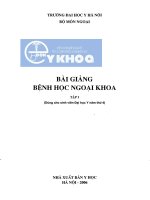 Bệnh học ngoại khoa   tập 1 trường ĐH Y hà nội