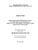 Thực trạng một số phẩm chất tâm lý của chủ tịch uỷ ban nhân dân xã  nghiên cứu tại xã thuỵ phương, xuân phương, cổ nhuế thuộc huyện từ liêm, hà nội 