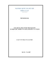 Xây dựng nhà nước pháp quyền xã hội chủ nghĩa của dân, do dân và vì dân 