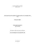 Bảo vệ quyền lợi lao động nữ trong pháp luật lao động việt nam 