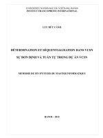 Sự đơn định và sự tuần tự trong dự án vcsn 