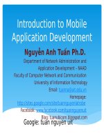 Bài 1 phát triển ứng dụng trên thiết bị di động