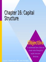 Corporate finance chapter 016 capital structure 