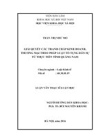 Giải quyết các tranh chấp kinh doanh, thương mại theo pháp luật tố tụng dân sự từ thực tiễn tỉnh quảng nam 