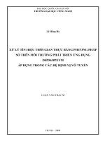 Xử lý tín hiệu thời gian thực bằng phương pháp số trên môi trường phát triển ứng dụng DSP56307EVM áp dụng trong các hệ định vị vô tuyến 