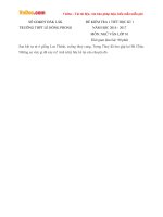 Đề kiểm tra 1 tiết học kì 1 môn Ngữ văn lớp 10 trường THPT Lê Hồng Phong, Đăk Lăk năm học 2016 - 2017