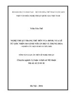 Nghệ thuật trang trí đền vua đinh, vua lê từ góc nhìn so sánh với ấn độ và trung hoa – nghiên cứu một số đồ án tiểu biểu (TT) 