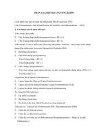 PHÂN LOẠI BỆNH cơ XƯƠNG KHỚP và VIÊM QUANH KHỚP VAI 