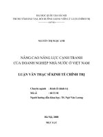 Nâng cao năng lực cạnh tranh của doanh nghiệp nhà nước ở việt nam 