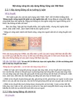 Nội dung công tác xây dựng đảng cộng sản việt nam