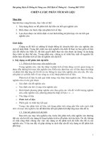 Chiến lược phân tích số liệu định lượng