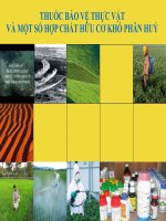 Thuốc bảo vệ thực vật và một số chất khó phân hủy